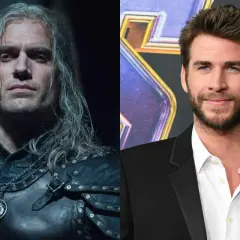 Henry Cavill jako Wiedźmin obok Liama Hemswortha, który zostanie nowym aktorem w tej roli.