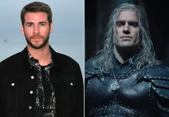 Liam Hemsworth i Henry Cavill, który gra Wiedźmina.