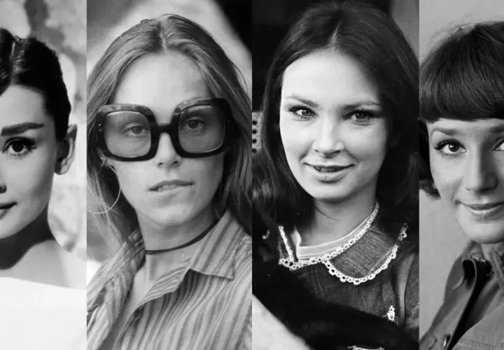 Cztery ikony kina: Audrey Hepburn, Faye Dunaway, Jane Fonda i Jacqueline Bisset.