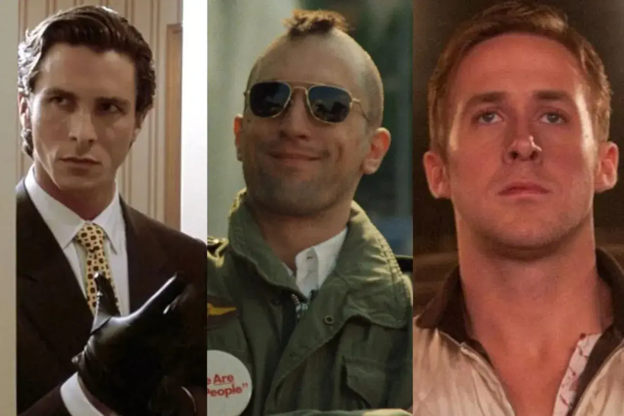 Trzech mężczyzn: Christian Bale w garniturze, Robert De Niro w wojskowej kurtce i Ryan Gosling. Jeden z nich to facet z Florydy.