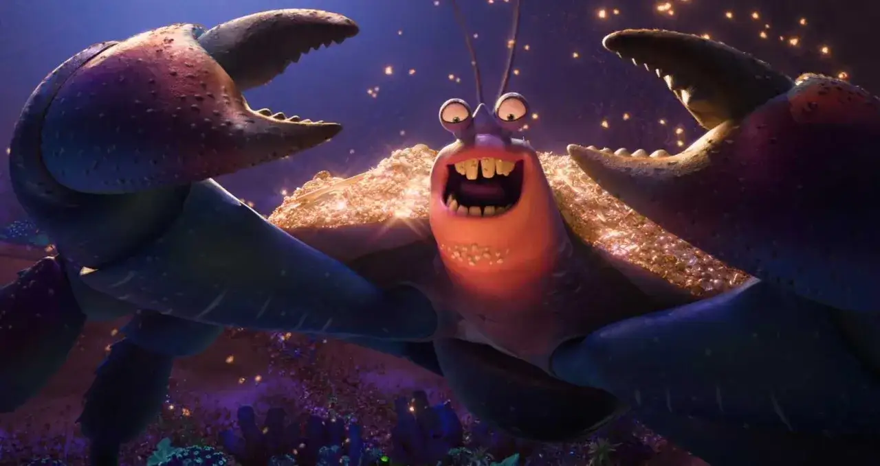 Tamatoa Vaiana 2 scena po napisach