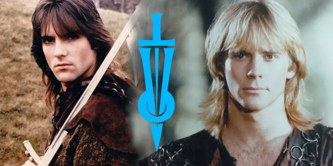 Michael Praed i Jason Connery Robin z Sherwood