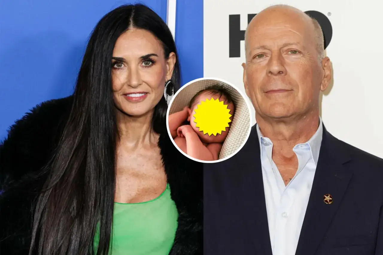 Demi Moore i Bruce Willis, przyjaciele z przeszłości, z dzieckiem.