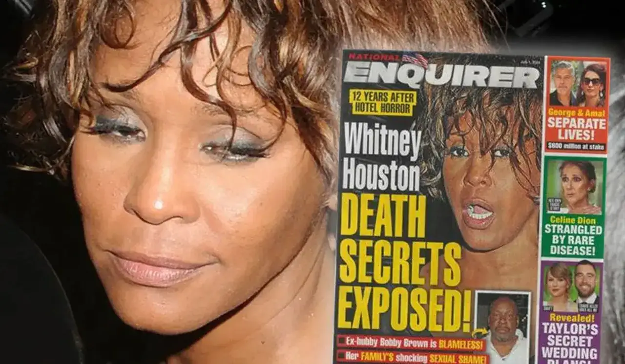 Whitney Houston na okładce tabloidu 