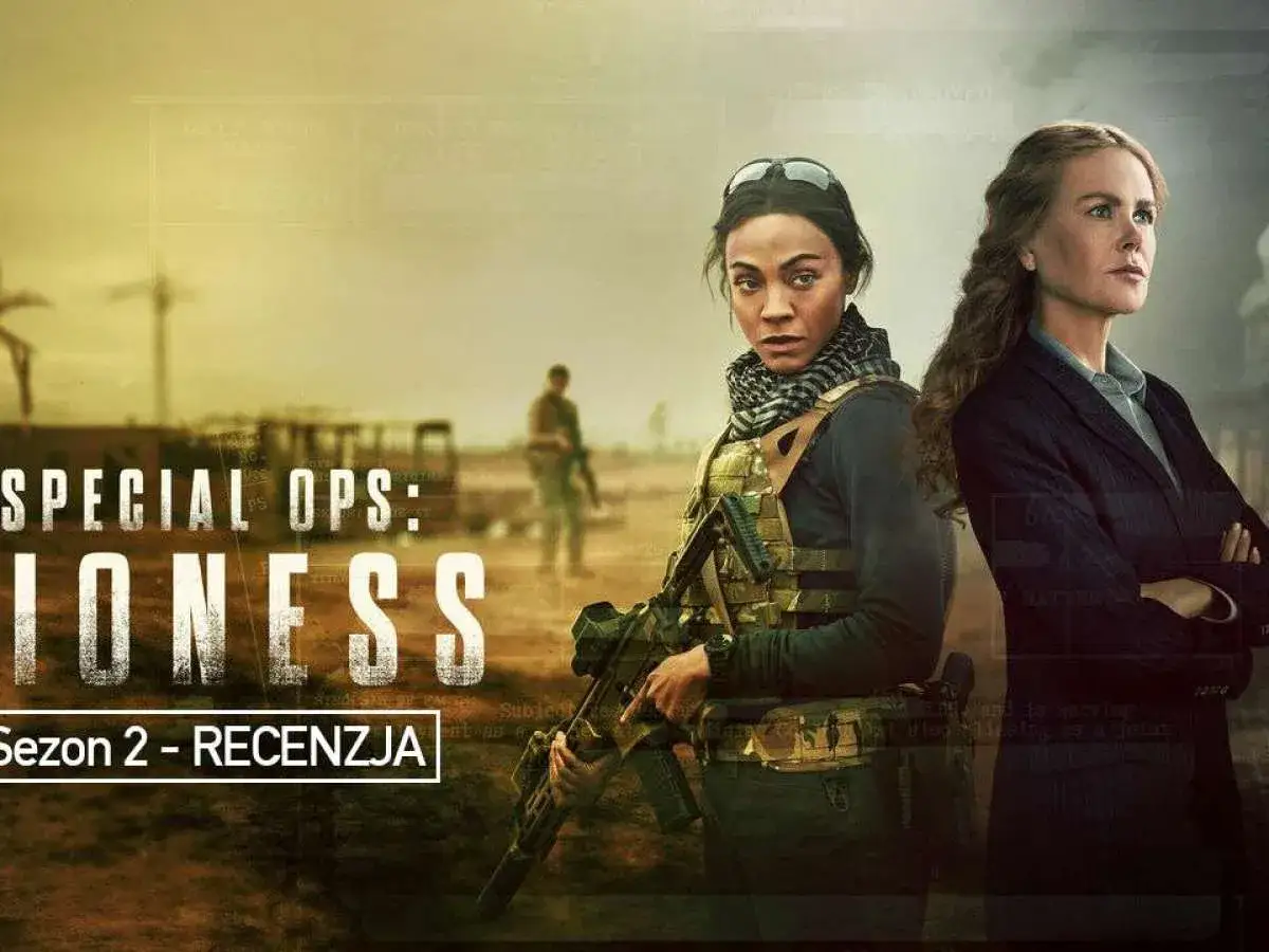 Zoe Saldana w roli żołnierki i Nicole Kidman w garniturze na plakacie serialu Special Ops: Lioness. Czy będzie sezon 2?