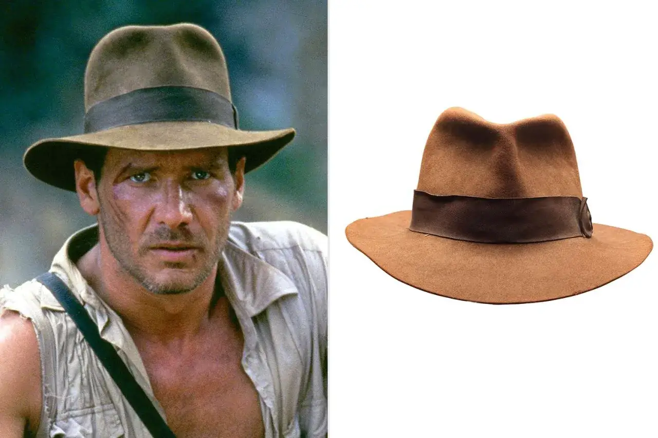Harrison Ford jako Indiana Jones fedora bicz